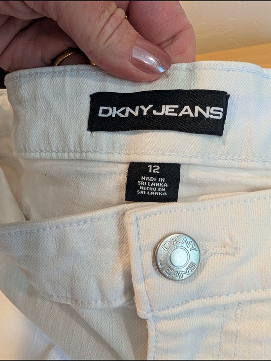 Dkny Pants - DKNY Jeans White Denim Shorts